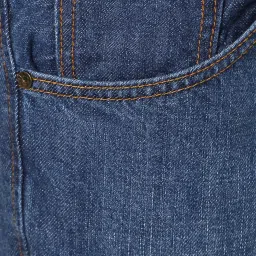 People Blue Slim Fit Mid Rise Jeans image 4