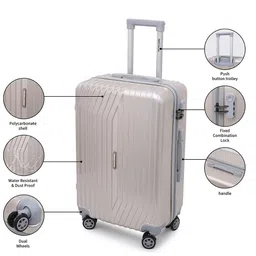 Red Tape Unisex Set Of 2 Textured Hard-Sided Trolley Bags image 4