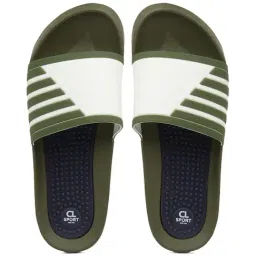 Carlton London Men's Olive Slides-picture-42