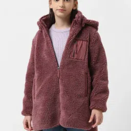 VERO MODA GIRL Brown Solid Full Sleeves Jacket-picture-21