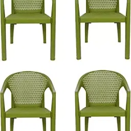 Italica Oxy Plastic Arm Chair 5202 (Green, Set Of 4)-picture-30