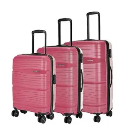 Nasher Miles Nicobar Hard-Sided Polypropylene Set of 3 Maroon and Brown Trolley Bags(55,65&75Cm)-picture-24