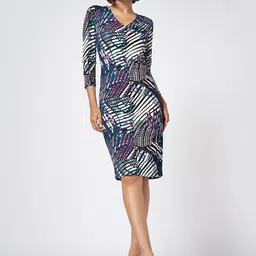 Annabelle by Pantaloons Print Formal A-Line Dress image 2