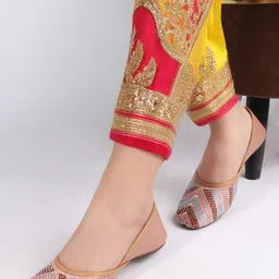 CORSICA Women Embellished Ethnic Mojaris Flats-image-53
