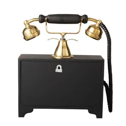 generic Victorian Old Classic Telephone Made in Wooden and Brass Vintage (Non Working) Telephone Decor image 4