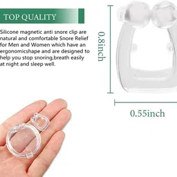 ETSAP Anti Snoring Device for Men and Women | Snore Free Nose Clip | Silicone Magnetic Nose Clip | Soft Silicon Nose Clip | Anti Snoring Magnet Clip | Anti Snoring Device Set of 2 image 3