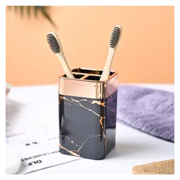 VON CASA Marble Toothbrush Holder - Black-image-67