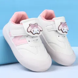 Babyoye Velcro Closure Casual Sneakers with Puppy Applique - Pink-picture-10