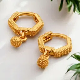 SHREE KRISHNA SHOPPING Gold-Plated Brass Earrings image 1