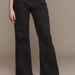 4WRD by Dressberry Women Wide Leg High-Rise Stretchable Jeans-image-19