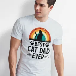 Seekbuylove Typography Printed Round Neck Bio Finish Cotton T-shirt-picture-38