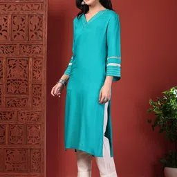 Anouk Women Regular Thread Work Kurta with Trousers image 5