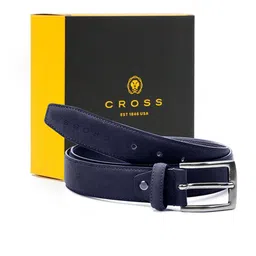Cross Men Textured Leather Formal Belt with Durable Metal Buckle-image-72