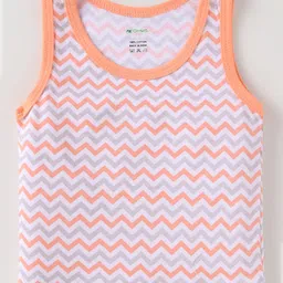OHMS Single Jersey Knit Sleeveless Vests with Stripes& Animal Print Pack of 5 - Multicolor image 4