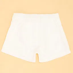 Pantaloons Junior Rayon Solid Shorts - Smow White image 5