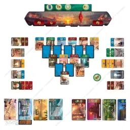 Kids Mandi 7 Wonders Duel Strategy Board Game for 2 Players, Card Game, Age 10+, Family Fun, Quick Play, Educational Toy Gift image 4