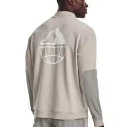 Under Armour Grey Regular Fit Printed Sweatshirt image 2
