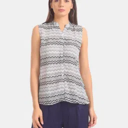 U.S. Polo Assn. Off-White & Black Printed Shirt-picture-10