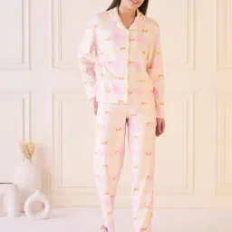 Sweet Dreams Pink Fleece Animal Print Pyjama Set-picture-16