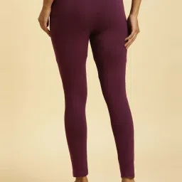 W Purple Regular Fit Leggings image 2
