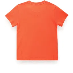 U.S. Polo Assn. Kids Orange Printed T-Shirt image 2