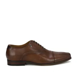 Louis Philippe Men's Brown Oxford Shoes image 1