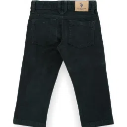 U.S. Polo Assn. Kids Green Solid Trousers image 2