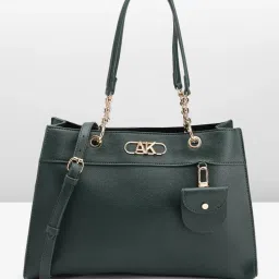 Anne Klein Evergreen Solid Tote Handbag with Pouch image 1