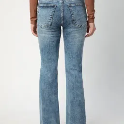 R&B Light Blue Cotton Slim Fit Mid Rise Jeans image 2