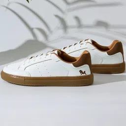 Neemans Men's The Comfy Sleeks White Casual Sneakers image 1