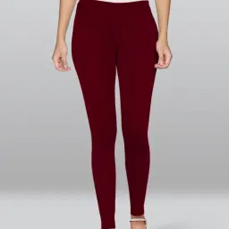 Lyra Wine Premium Cotton Ankle Length Leggings-picture-12