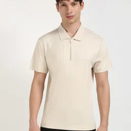Calvin Klein Jeans Moonbeam Cotton Regular Fit Polo T-Shirt image 1