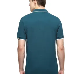 Asics Dual Tipping Teal Blue Regular Fit Sports Polo T-Shirt image 2
