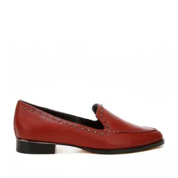 Rag & Co Women's Burgundy Casual Loafers image 1