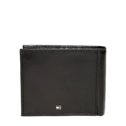 Tommy Hilfiger Men Black Solid Letaher Two Fold Wallet image 2