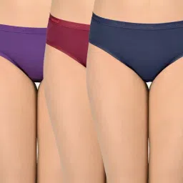 Amante Multicolor Bikini Panty (Pack Of 3)-picture-11