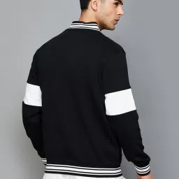 Fame Forever by Lifestyle Black Regular Fit Printed Bomber Jacket image 2