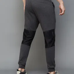 BOSSINI Anthra Melange Relaxed Fit Colour Block Joggers image 2