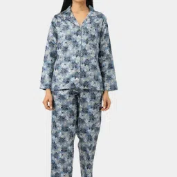 Hancock Blue Printed Night Suit-picture-35