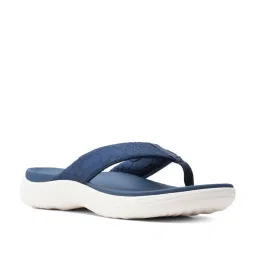 Clarks Women's Lola Point Navy Thong Sandals image 2