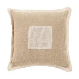 Home4U Brown & White Linen Cushion Cover-picture-35