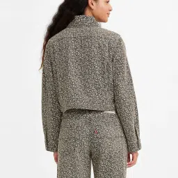 Levi's Slate Grey Floral Print Denim Jacket image 2