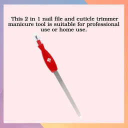 Jaquline USA 2 in 1 Nail File & Cuticle Trimmer image 2