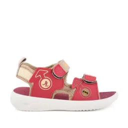 Campus Kids Beige & Rust Floater Sandals-picture-35