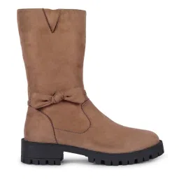 Yoho Women's Nude Casual Booties image 1