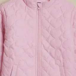 Allen Solly Girls Pink Polyester Regular Fit Jacket image 3