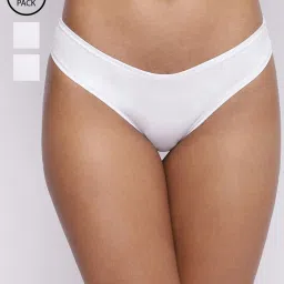 Basiics By La Intimo White Comfort Fit Panties - Pack Of 3 image 1