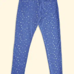 Pantaloons Junior Navy Cotton Printed Leggings image 2