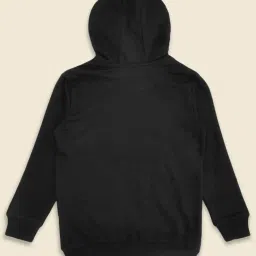 Pantaloons Junior Black Cotton Printed Full Sleeves Sweatshirt image 2