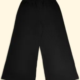 Pantaloons Junior Black Cotton Regular Fit Trousers image 2